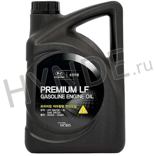 Масло моторное синтетика Premium LF Gasoline 5W20 (4л)