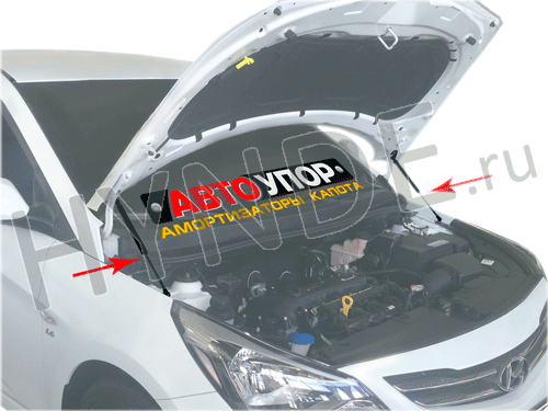 Амортизаторы капота для Solaris I седан, Solaris I хэтчбек