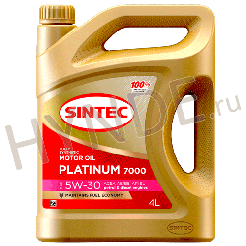 Масло моторное синтетика Platinum 5W30 (4л)