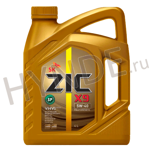 Масло моторное синтетика ZIC X9 5W40 (4л)