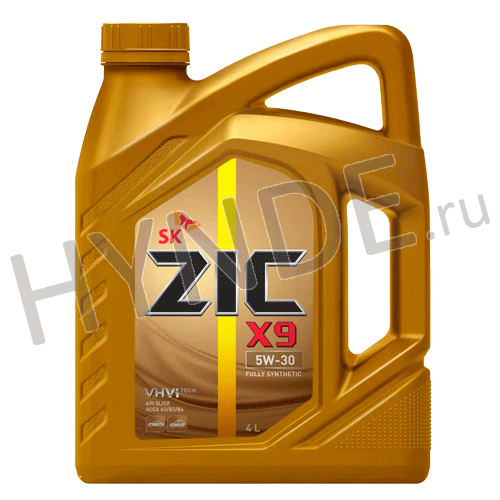 Масло моторное синтетика ZIC X9 5W30 (4л)